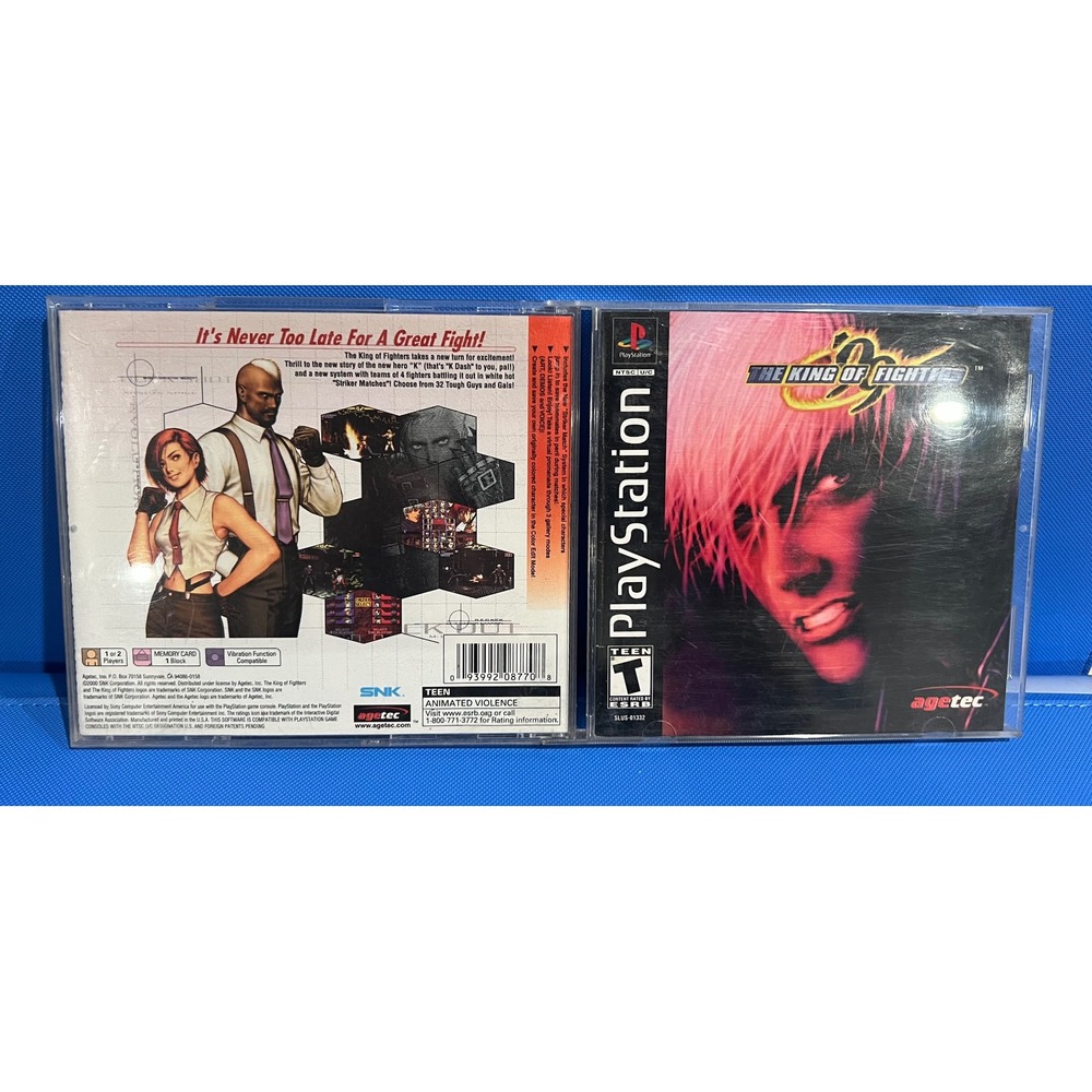 The King of Fighters 99 Sony PlayStation PS1 SNK Fighting Game SLUS-01332